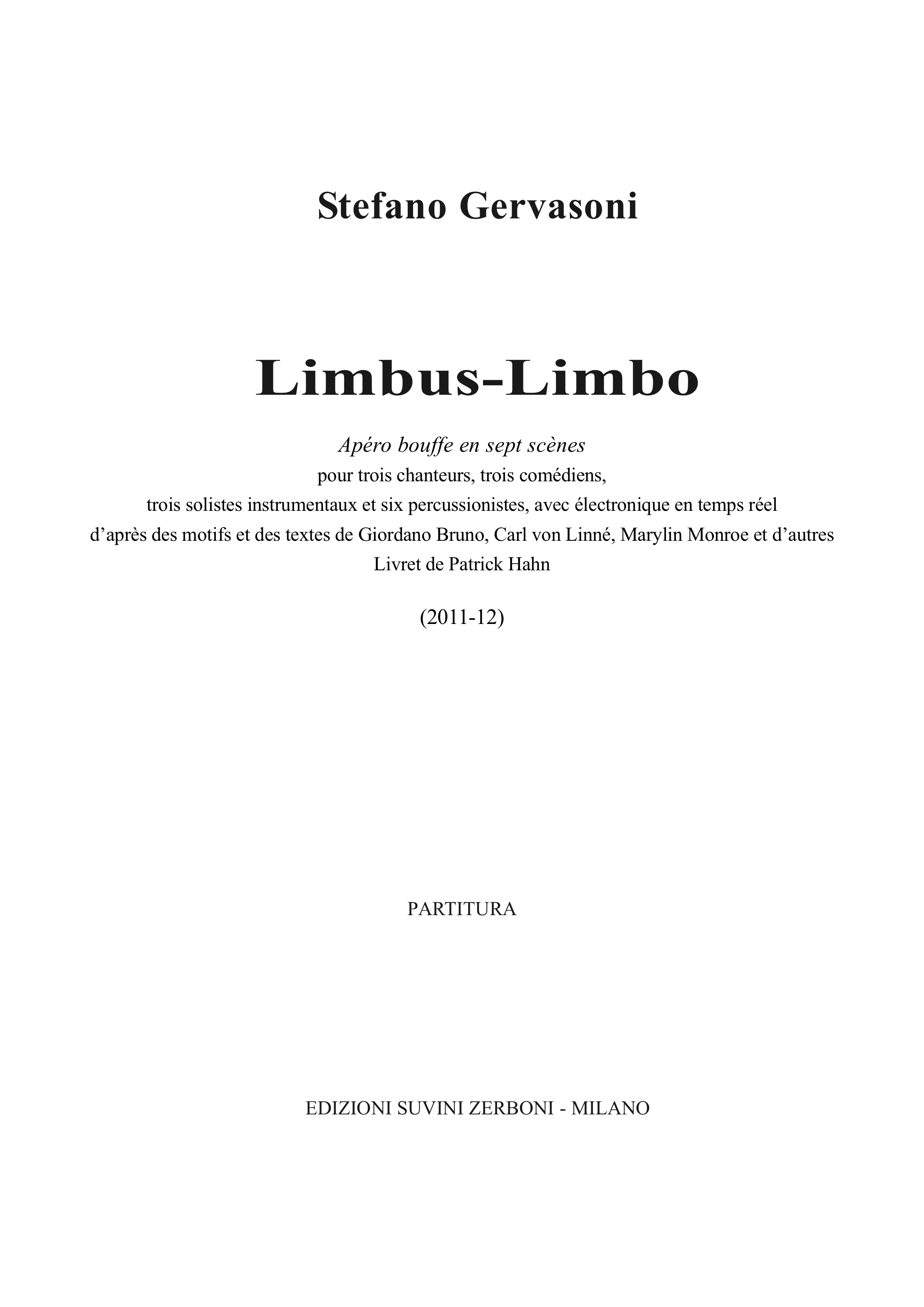 Limbus Limbo_Gervasoni 1
